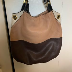 Oryany Brown Premium Leather Shoulder Bag